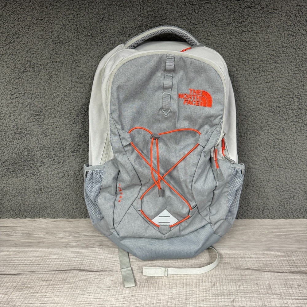 The North Face Backpack 26L Jester Gray w/Laptop Compartment Pockets Hike